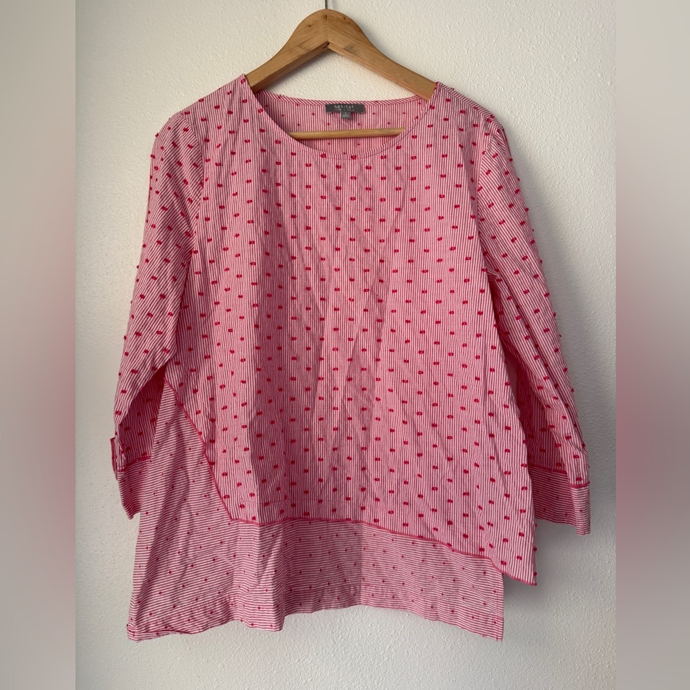 Habitat Red Polka Dotes Round Neck Small